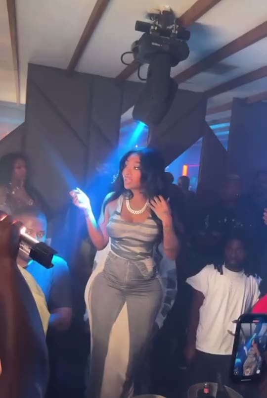 Inside the venue — protection on the floor (video)