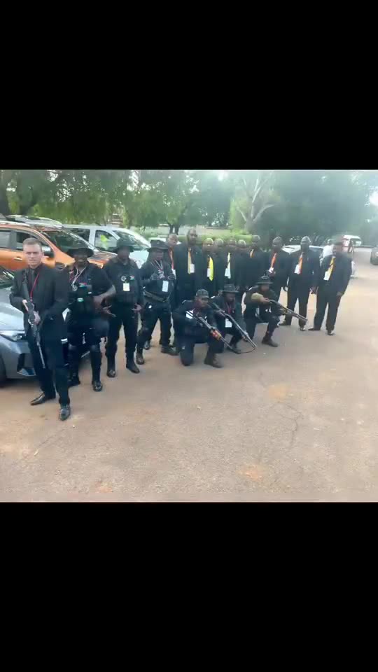 Tactical unit on parade — field footage (video)
